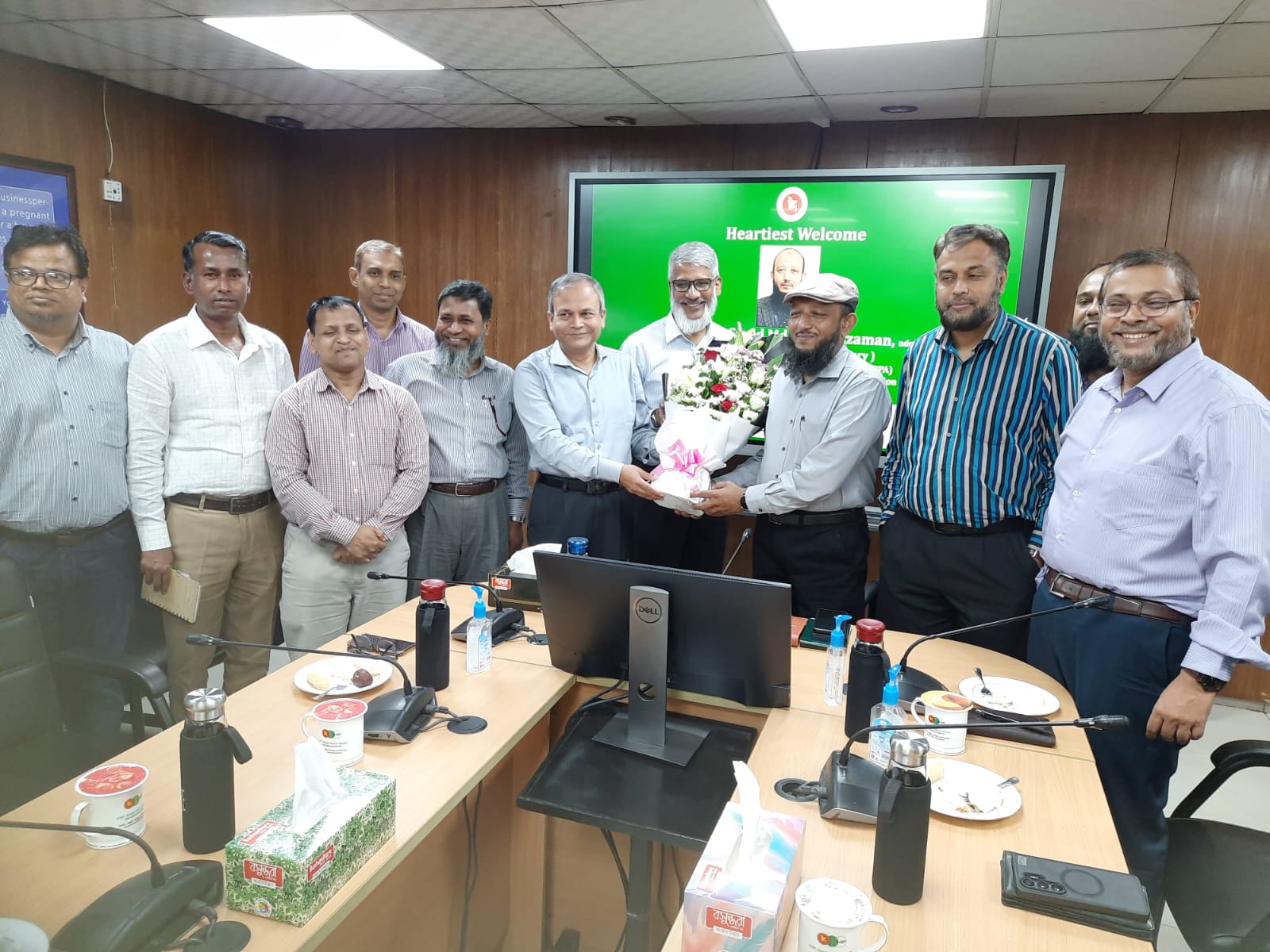 BPPA officials greet new CEO of BPPA-Officials of the BPPA greeted its new CEO Abu Sayed Md. Kamruzzaman, with a bouquet upon his assumption of office on 28 July, 2026, at the conference room.