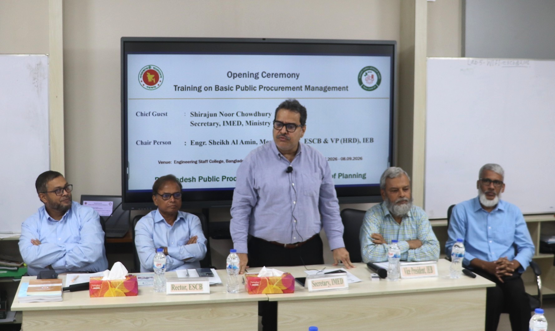 Second batch 4-week-IMED Secretary speaking at 4-week PPM training 15 August, 2026